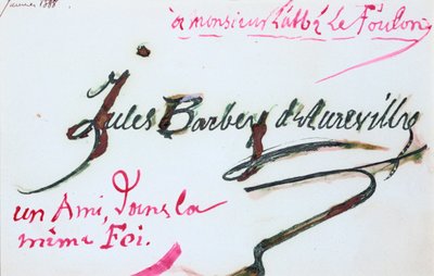 Handtekening van Jules-Amedee Barbey d