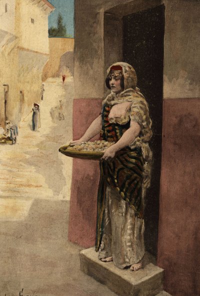 Dido (Didon) verkoopt mossen. Pantagruel. Illustratie door Jules Garnier. In "Rabelais en de werken van Jules Garnier". door Jules Arsene Garnier