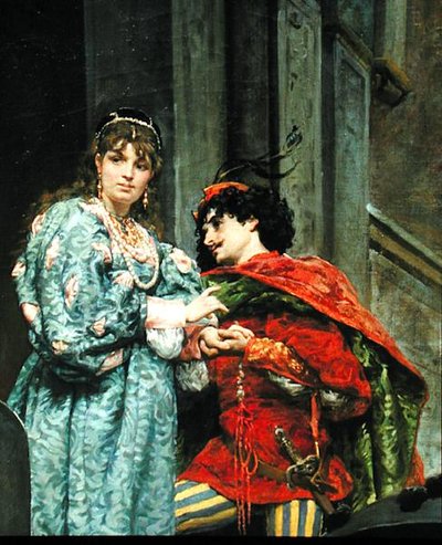 Avond in Venetië, 1875 (detail) door Jules Arsene Garnier