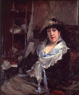 Portret van Madame Jeanne Samary door Jules Bastien Lepage