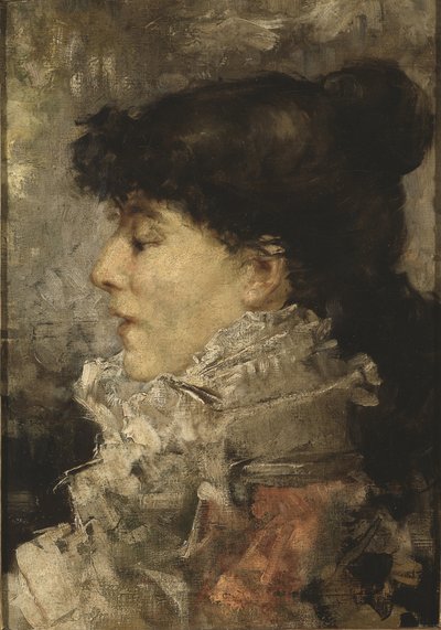 Portret van Sarah Bernhardt (1844-1923) door Jules Bastien Lepage