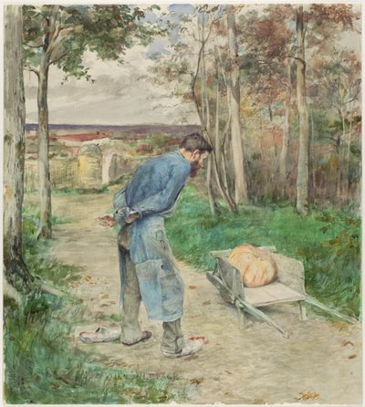De eikel en de pompoen door Jules Bastien Lepage