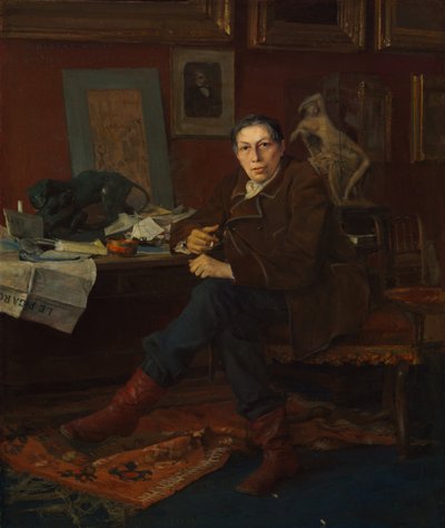 Albert Wolff in Zijn Studie, 1881 door Jules Bastien Lepage