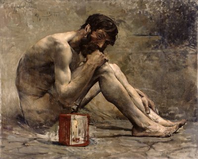 Diogenes, 1905 door Jules Bastien Lepage