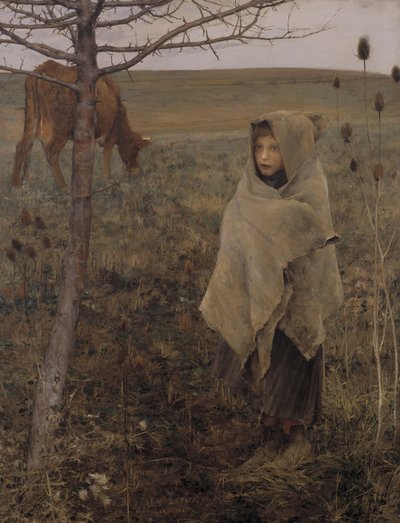 Arme Fauvette door Jules Bastien Lepage