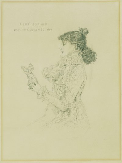 Portret van Sarah Bernhardt door Jules Bastien Lepage