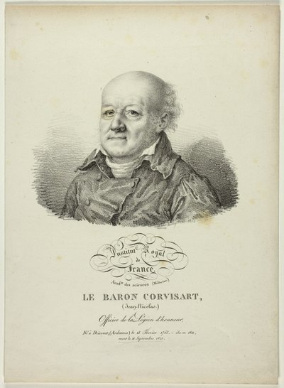 Portret van Jean-Nicolas, baron Corvisart door Jules Boilly