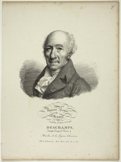 Portret van Joseph-François-Louis Deschamps door Jules Boilly
