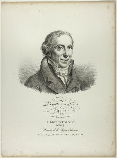 Portret van Réné Desfonataines door Jules Boilly