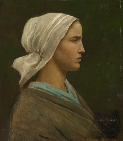 Jeanne Calvet, 1865 door Jules Breton