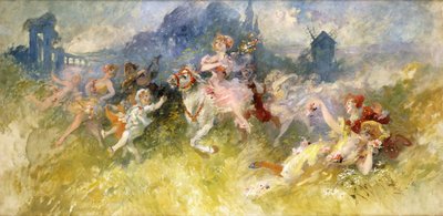 Een landelijk feest door Jules Cheret