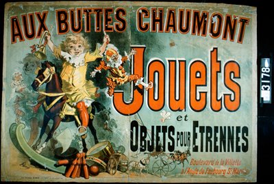 Aux Buttes Chaumont, 1885 door Jules Cheret