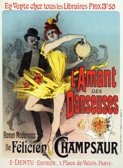 Literatuur. De minnaar van de danseressen door Jules Cheret