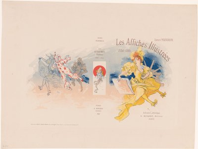 Omslag voor Les Affiches Illustrées door Ernest Maindron door Jules Cheret