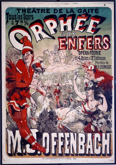 Poster voor de operette 