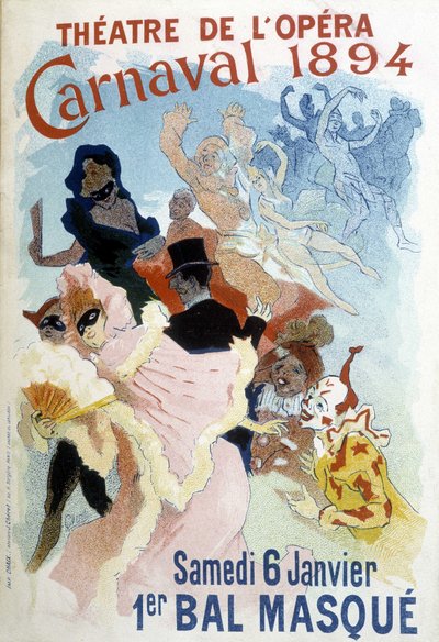 Poster van Cherret voor het Carnaval van 1894 in het Théâtre de l