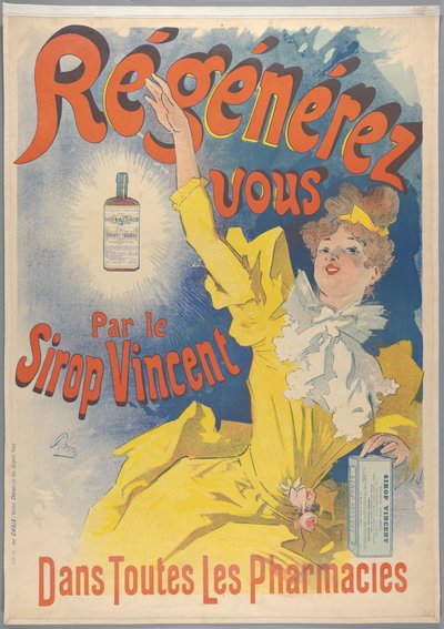 Sirop Vincent, 1893 door Jules Cheret