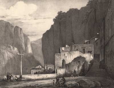 Uitzicht op Amalfi door Jules Coignet
