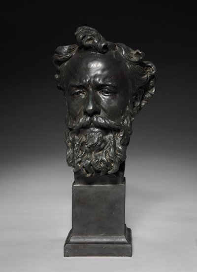 Hoofd van Alphonse Legros door Jules Dalou