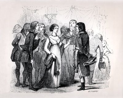 Madame de Stael ondervraagt Napoleon Bonaparte over de beste vrouwen, uit 
