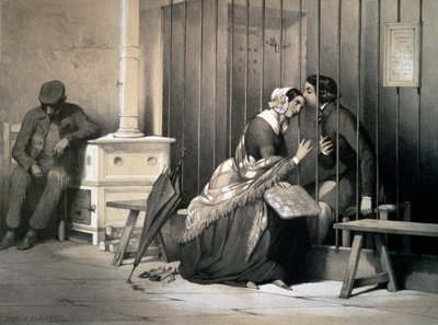 Gevangene, door Jules David (1808-1892), gravure, Frankrijk door Jules David