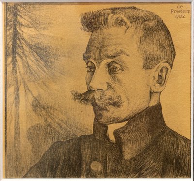 Portret van de schrijver Stijn Streuvels door Jules de Praetere