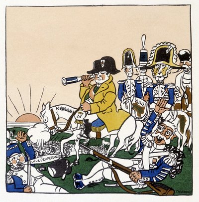 Napoleon bij de Slag bij Austerlitz (1805) - in 