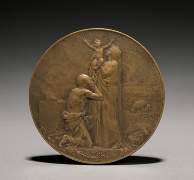 Medaille, 1800s door Jules Dupré