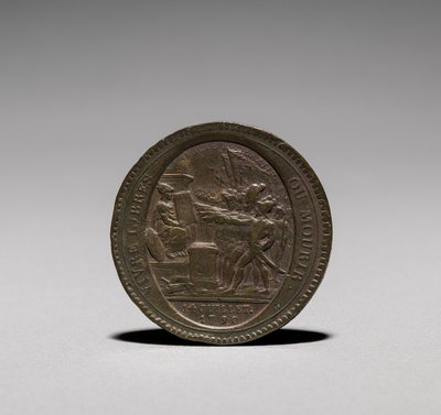 Medaille: Vijf Sols uitgegeven door Monneron Brothers, Parijs, 1792 door Jules Dupré