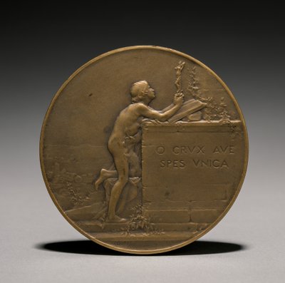 Medaille keerzijde, 1800s door Jules Dupré