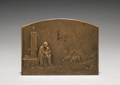 Medaille omgekeerd door Jules Dupré
