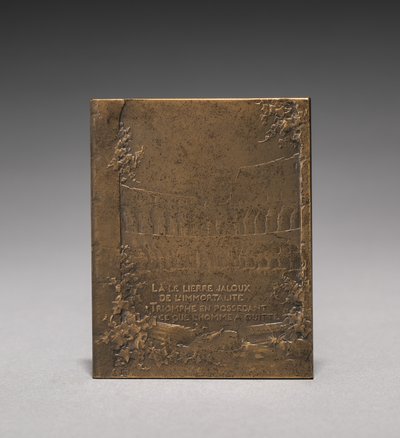 Medaille keerzijde door Jules Dupré