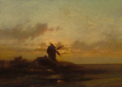 De molen, late 1850s door Jules Dupré