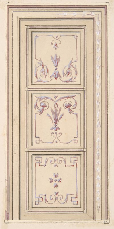 Ontwerp voor een plafond, tweede helft 19e eeuw door Jules Edmond Charles Lachaise and Eugène Pierre Gourdet