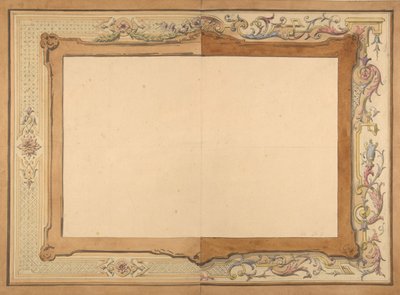 Ontwerp voor een plafond, tweede helft 19e eeuw. Makers: Jules-Edmond-Charles Lachaise, Eugène-Pierre Gourdet door Jules Edmond Charles Lachaise and Eugène Pierre Gourdet