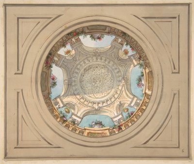 Ontwerp voor een plafond met trompe l