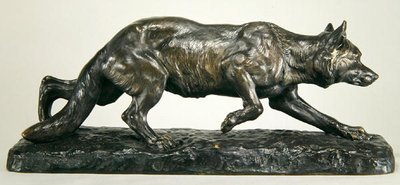 Kruipende wolf door Jules Edmond Masson