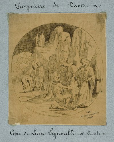 Het vagevuur van Dante door Jules Elie Delaunay