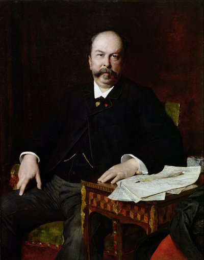 Portret van Henri Meilhac (1831-97) door Jules Elie Delaunay