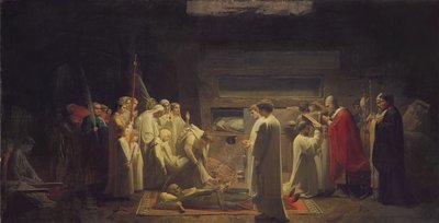 De Martelaren in de Catacomben, 1855 door Jules Eugene Lenepveu