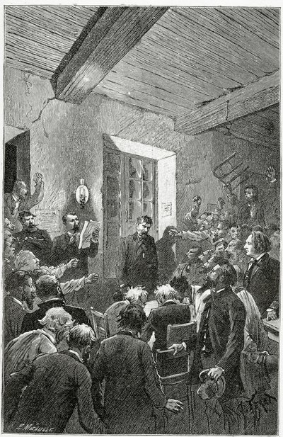 L’Espion Hubert - illustratie uit Choses vues, 19e eeuw door Jules Ferat