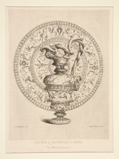 Aiguiere a Grotesques d door Jules Ferdinand Jacquemart