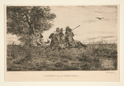 Koeriers van het land van Ouled Nayles door Jules Ferdinand Jacquemart