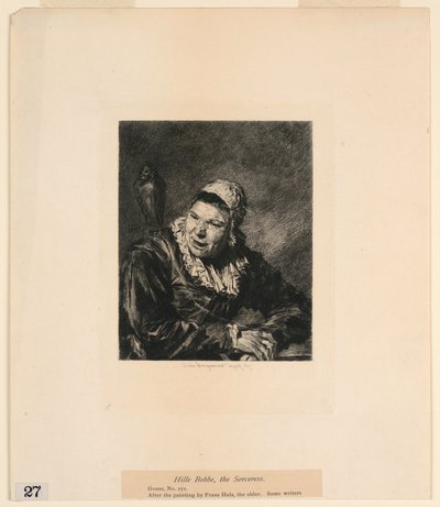Hille Bobbe, de tovenares, uit "Etchings of Pictures in the Metropolitan Museum, New York" door Jules Ferdinand Jacquemart