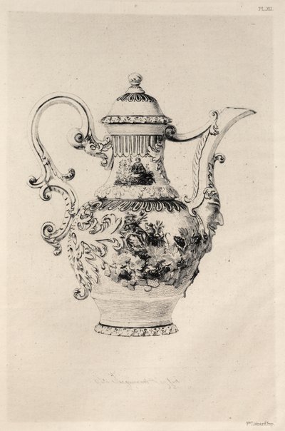 Geschiedenis van de Keramische Kunst: Een Beschrijvende en Filosofische Studie van de PotteryPlate XII, 1877 door Jules Ferdinand Jacquemart