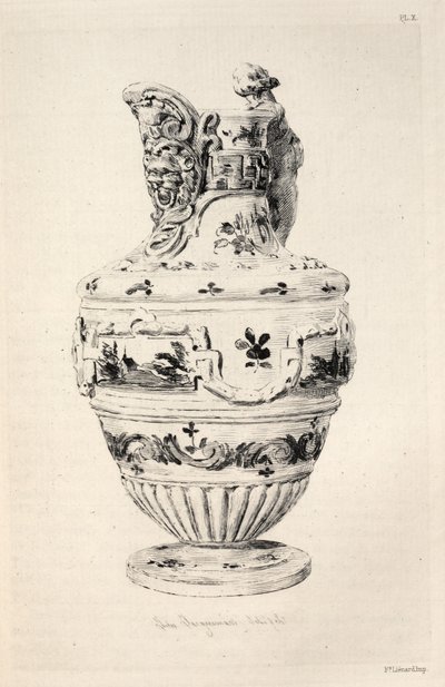 Geschiedenis van de keramische kunst: Een beschrijvende en filosofische studie van het aardewerk...plaat X door Jules Ferdinand Jacquemart