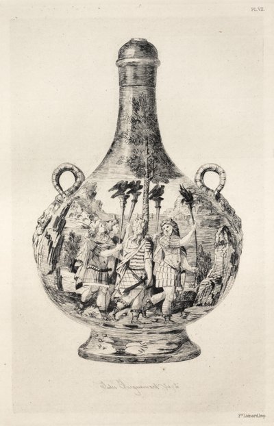 Geschiedenis van de keramische kunst: Een beschrijvende en filosofische studie van het aardewerk...Plate VIII, 187 door Jules Ferdinand Jacquemart