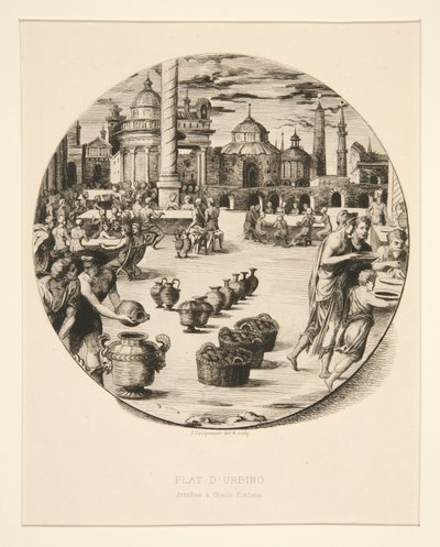 Plat d door Jules Ferdinand Jacquemart