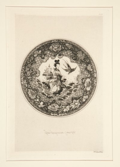 Soucoupe a Fondemaille door Jules Ferdinand Jacquemart
