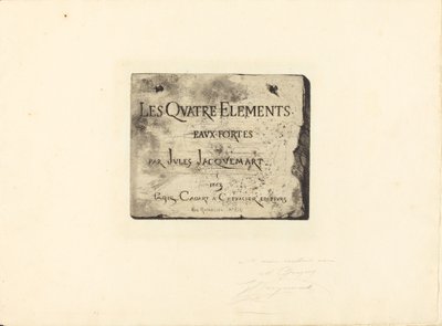 Titelpagina door Jules Ferdinand Jacquemart